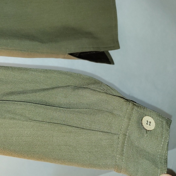 Silk Natural Element Vintage women khaki classic Size 10 work & casual khaki - Picture 9 of 13